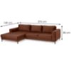 Kampinė sofa Brera L Element 09 paveikslėlis