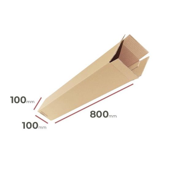 Kartono vamzdis 100 mm x 100 mm x 800 mm paveikslėlis