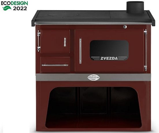 Virtuvė ZVEZDA CLASSIC GFE ruda 5,7kW dešinioji Eko paveikslėlis