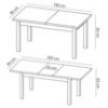 Sulankstomas stalas Kora ST 160/203x90cm samoa king paveikslėlis