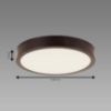 Lempa ATUT LED C WENGE 24W NW 04152 PL1 paveikslėlis