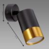 PUZON SPT GU10 BLACK/GOLD 04131 LS1 lempa paveikslėlis