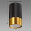 Trombono lempa DWL GU10 BLACK/GOLD 04123 K1 paveikslėlis