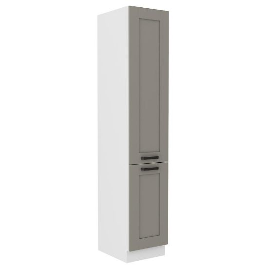 Virtuvės spintelė Luna claygrey/balta 40DK-210 2F paveikslėlis