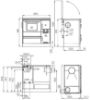 Viryklė Alfa therm 20 dešinioji su vandens apvalkalu 8,7 kW/14,2 kW paveikslėlis