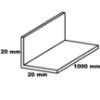 Antracito spalvos aliuminio kampuočiai 20x20x1000 paveikslėlis