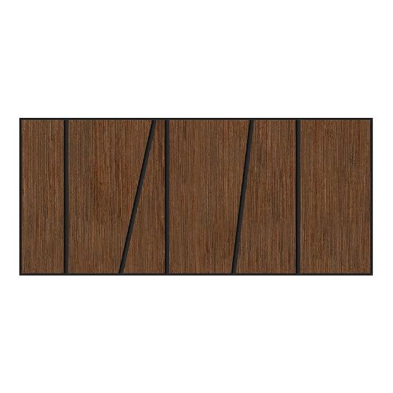 Frezuota plokštė Slant wenge 65x29 cm MDF paveikslėlis