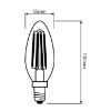 OSRAM LED Fila Value žvakių lemputė E14 4W 40W 470LM 827 paveikslėlis