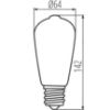 Lemputė XLED ST64 7W-WW paveikslėlis