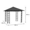 Sodo paviljonas 3x3x2,65 m smėlio spalvos paveikslėlis