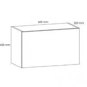 Gardena virtuvės spintelė G60K balta paveikslėlis