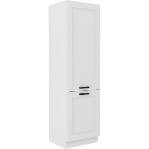 Virtuvinė spintelė LUNA balta matinė/balta 60dk-210 2f paveikslėlis